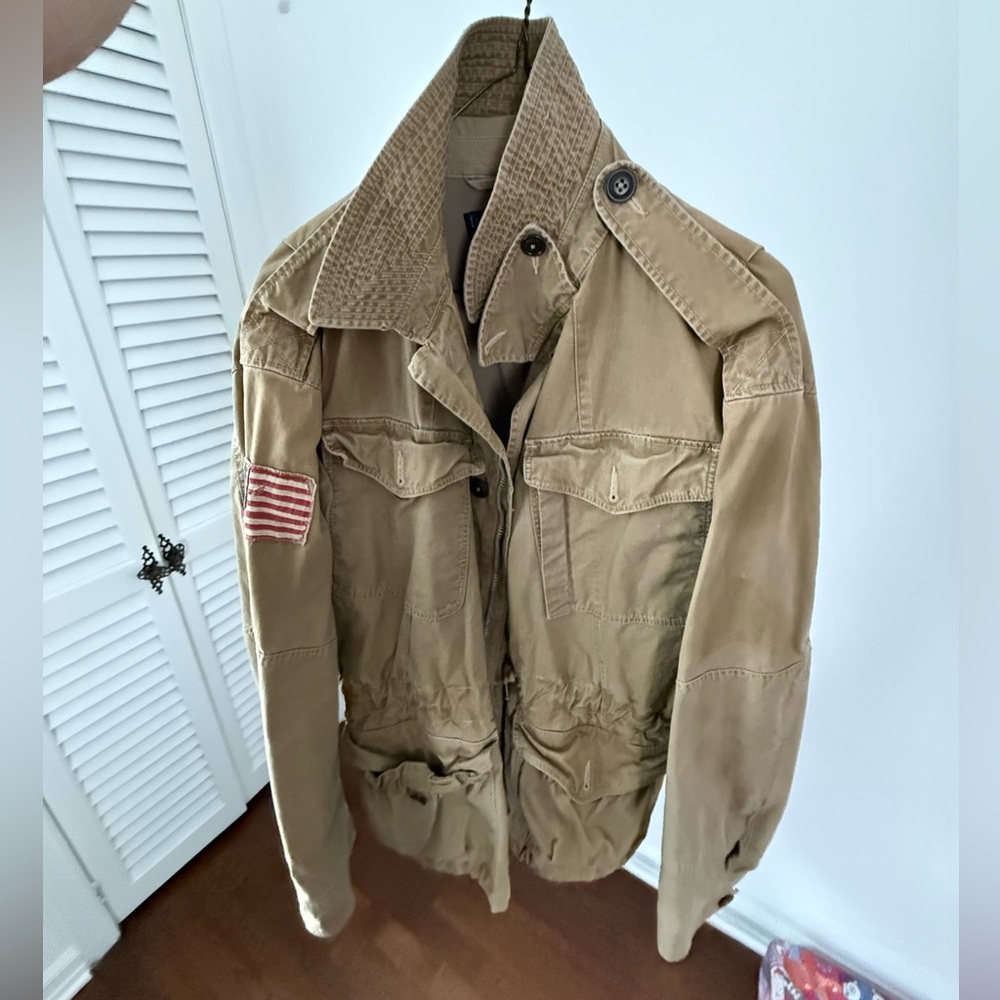 Polo Ralph Lauren & co iconic man’s field jacket- Tan Military-Style Jacket